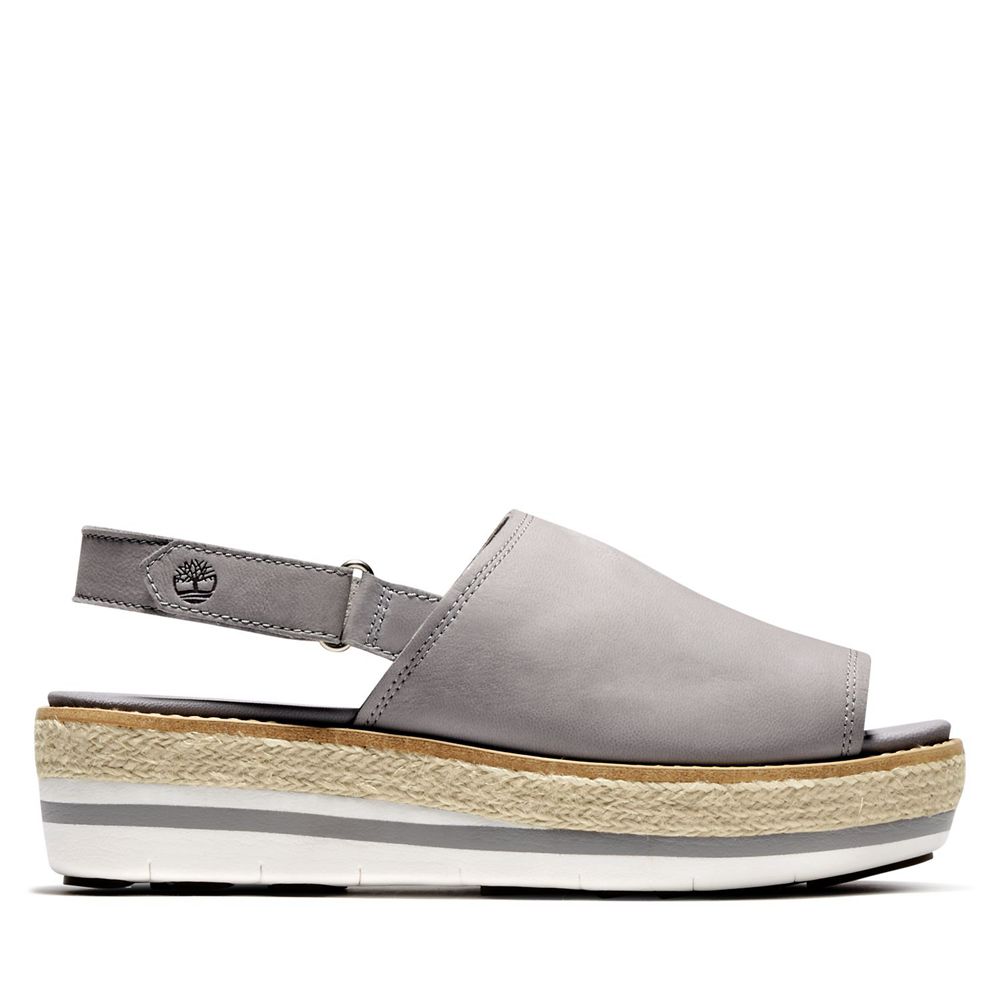 Timberland Womens Sandals Emerson Point Peep-Toe - Grey - India JI0546271